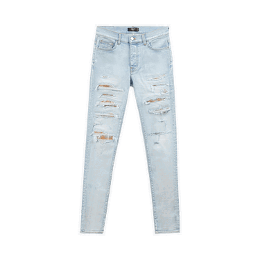 Дънки AMIRI Plaid Thraser Jeans Синьо | PF22MDS018 485 LIGH, 0