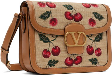 Дамска чанта Valentino Valentino Garavani 9to5 Mini Cherryfic Shoulder Bag Бежово | 6W0B0R15IXM, 1