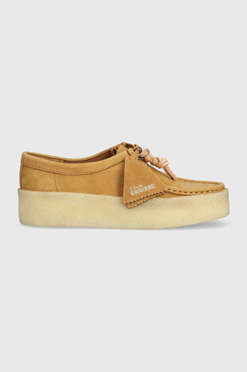 Кецове и обувки Clarks Originals Wallabee Cup Platform Кафяво | 26176566, 0