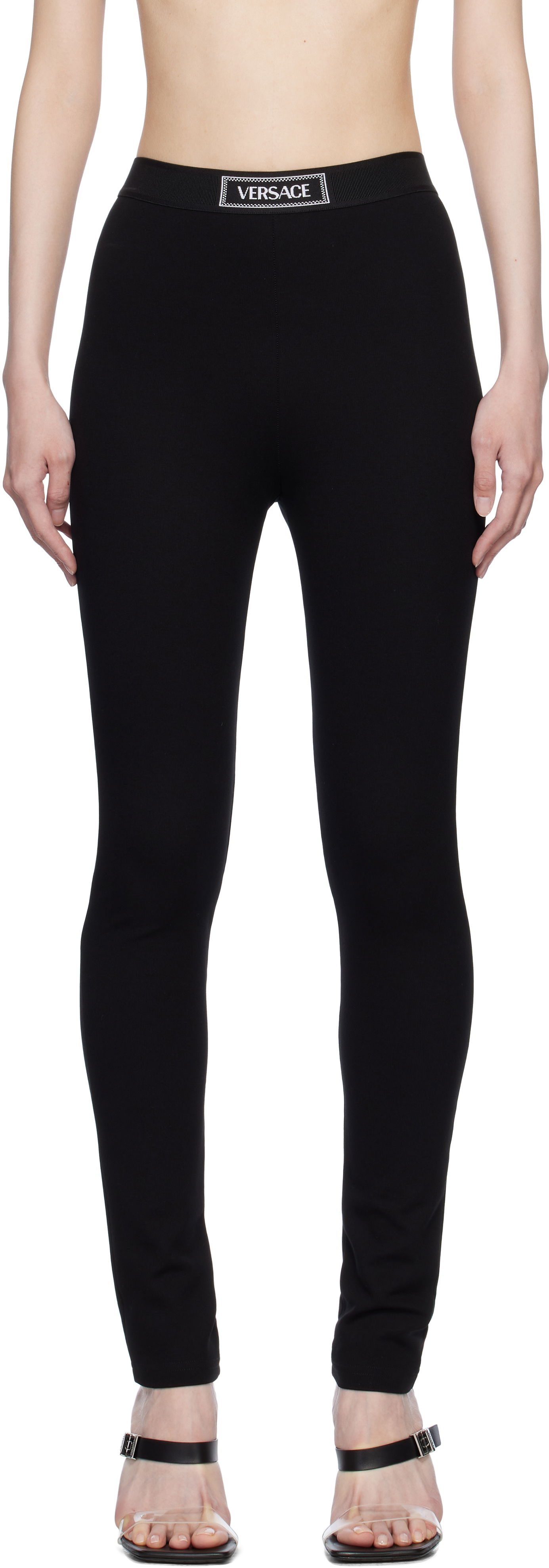 Клинове Versace Jebina Punto Milano Sport Leggings Черно | 1016403_1A12037_1B000, 0
