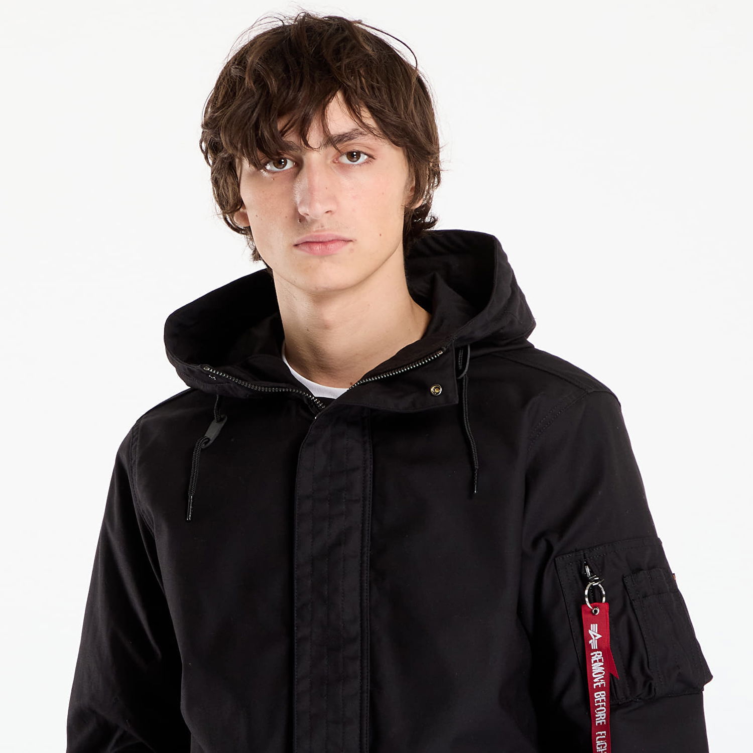 Парка Alpha Industries Jacket Studio M-51 Fishtail Backprint (2in1) Черно | 258112-03, 1