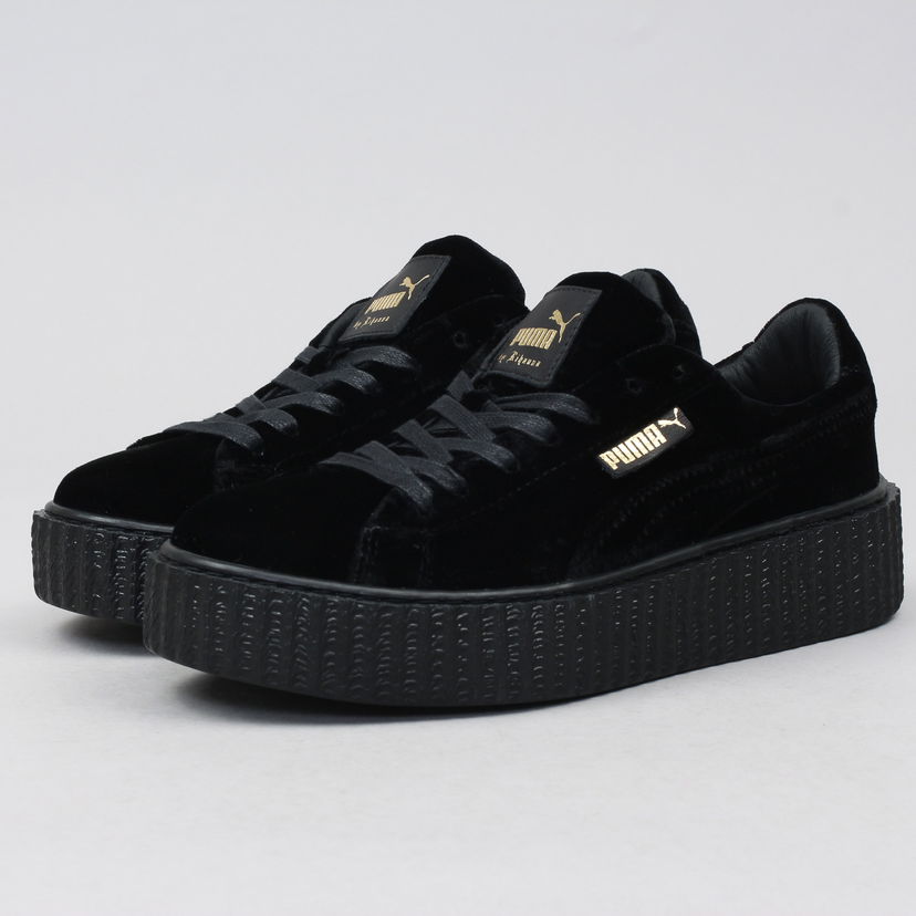 Кецове и обувки Puma Creepers Velvet black - black - black Черно | 364466 01