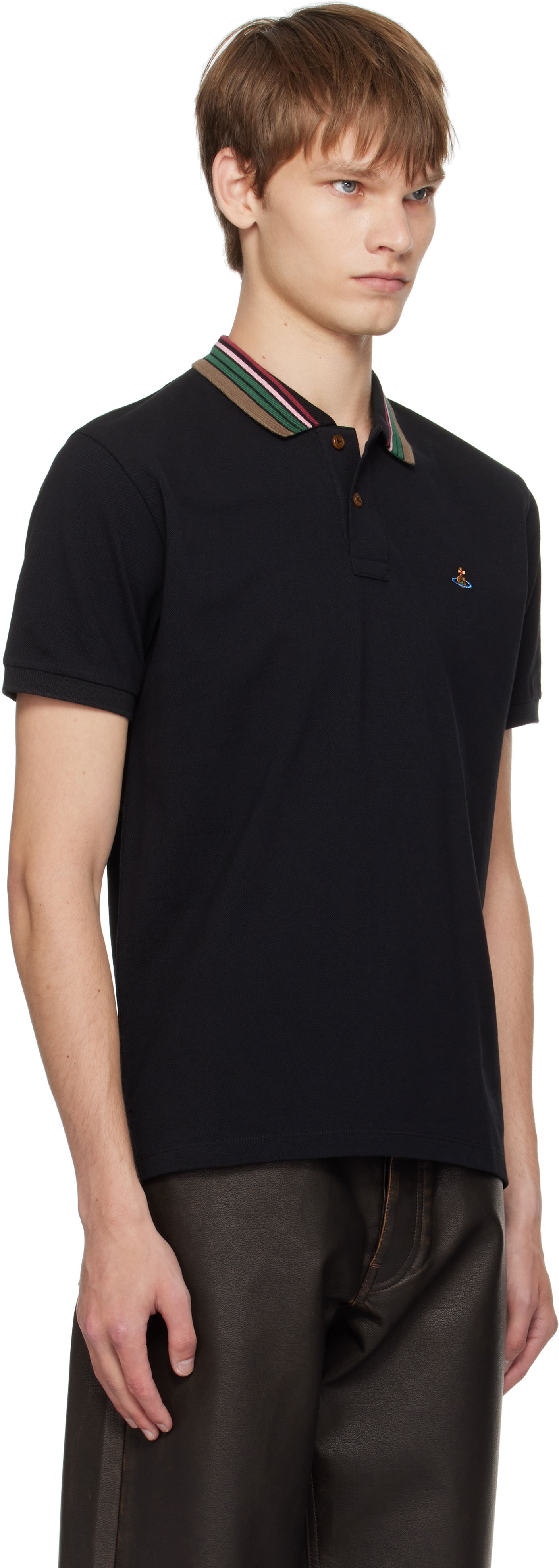 Поло тениска Vivienne Westwood Vivienne Westwood Classic Polo Черно | 2H01000P-J0009-, 1