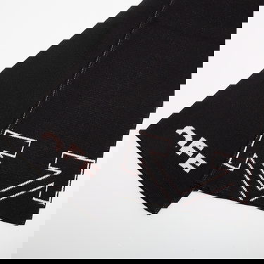 Шал Off-White Type Logo Knit Scarf Черно | OGMA001F25KNI001103C, 1