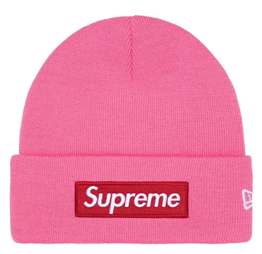 Шапка Supreme Box Logo Beanie ONE-SIZE Розово | FW25BN5 MAGENTA, 0