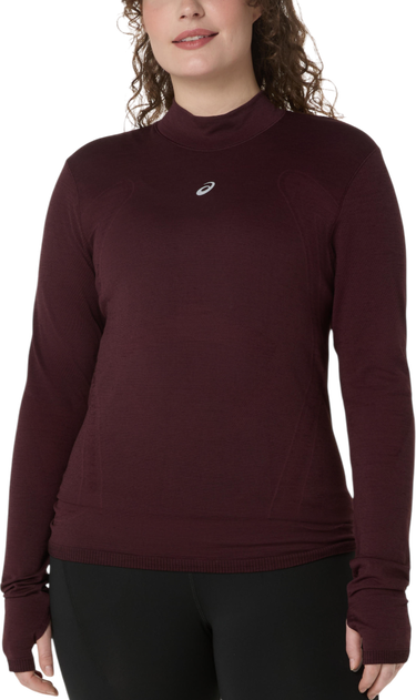 Тениска Asics ROAD WINTER SEAMLESS Long Sleeve Top Бургунди | 2012d277-600, 0