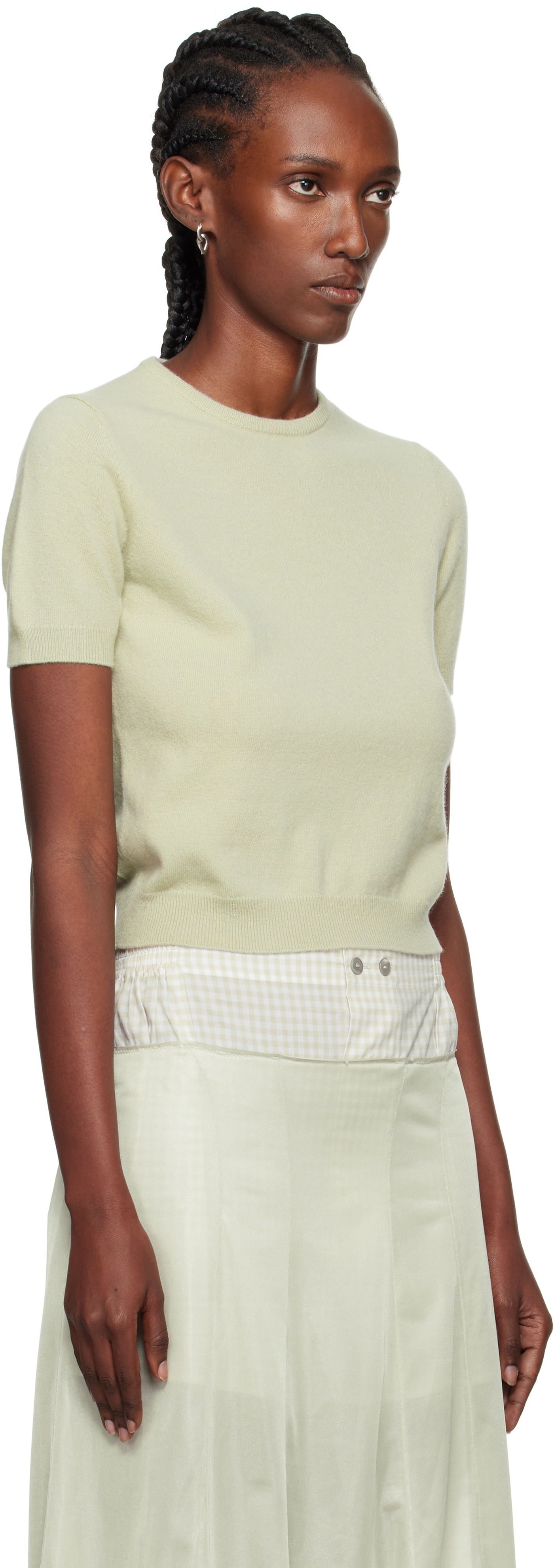Пуловер Maison Margiela Maison Margiela Crewneck Short Sleeve Sweater Зелено | S51HL0022 M13144, 1