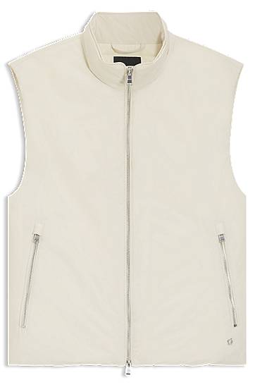 Жилетка BOSS Water-repellent Gilet with Down Filling Бежово | 50549189