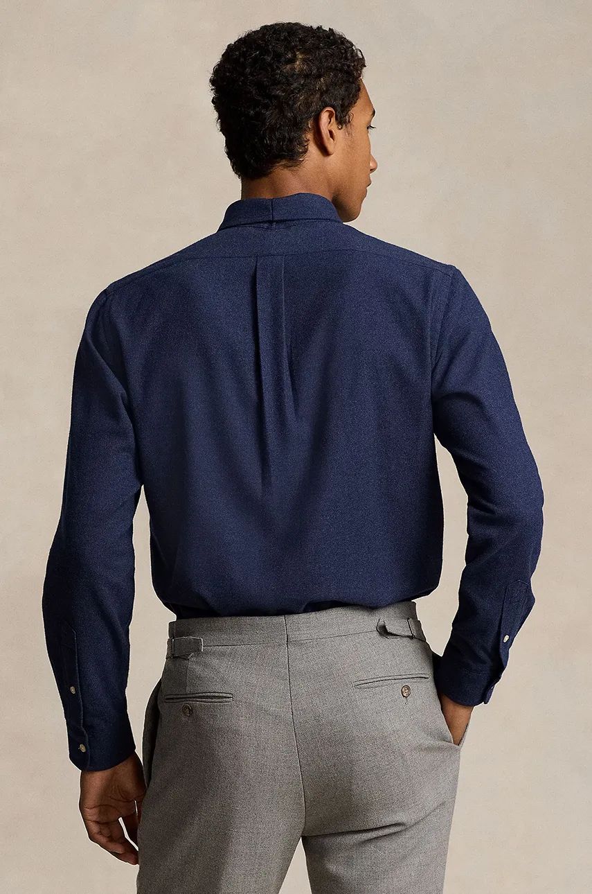 Риза Polo by Ralph Lauren Slim Fit Button-Down Shirt Тъмно синьо | 710953354, 1
