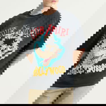 Тениска AMIRI Amiri Club Wolf Oversized T-Shirt, Size Large Черно | AMJYTE1238-BLK, 2