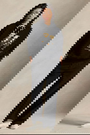 Суитчър Polo by Ralph Lauren Polo Bear Printed Hooded Sweatshirt Черно | 211A87106, 2