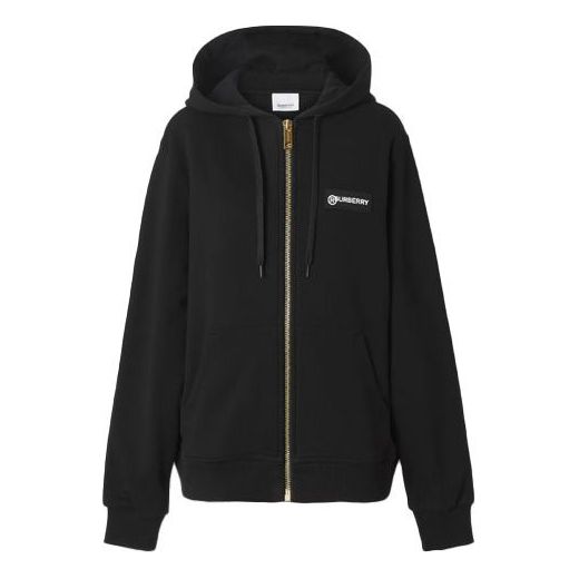 Суитчър Burberry Burberry Classic Logo Zip-Up Hoodie Черно | 8024543, 0