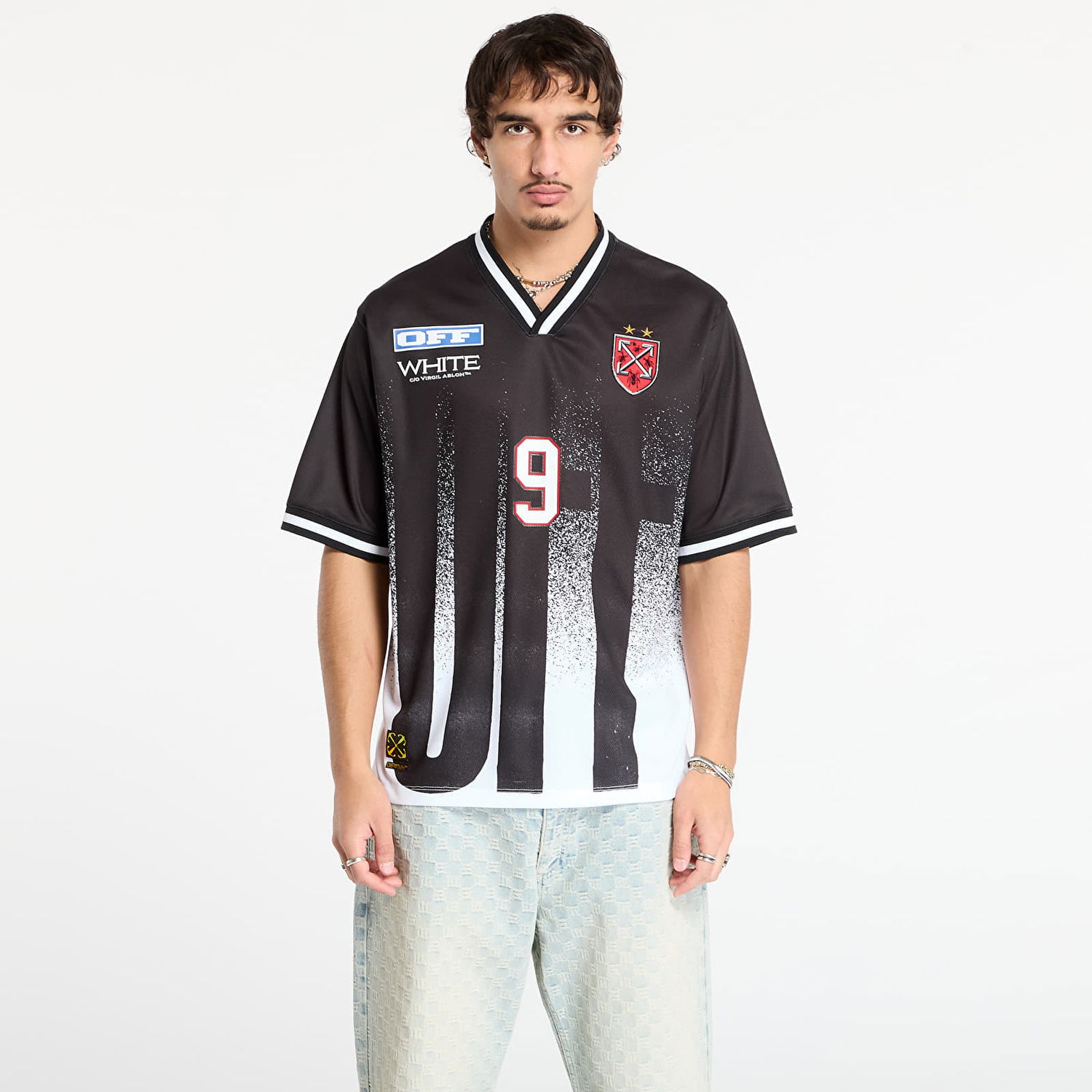 Фланелка Off-White Big Off Gradient Soccer S/S Tee Многоцветен | OMAD00SF25JER0041001, 0