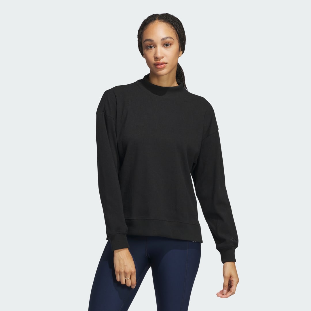 Пуловер adidas Performance Go-to Mock Sweatshirt Черно | IX3680, 0