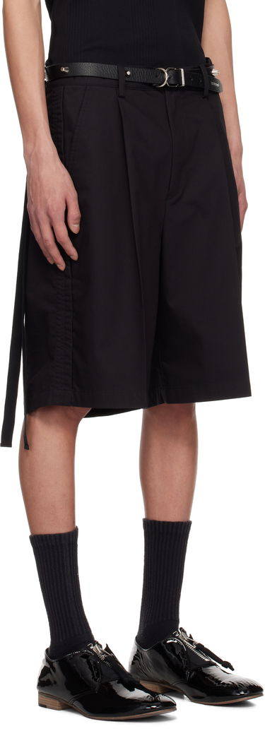 Къси панталони UNDERCOVER UNDERCOVER Pleated Shorts Черно | UP1E4506, 1