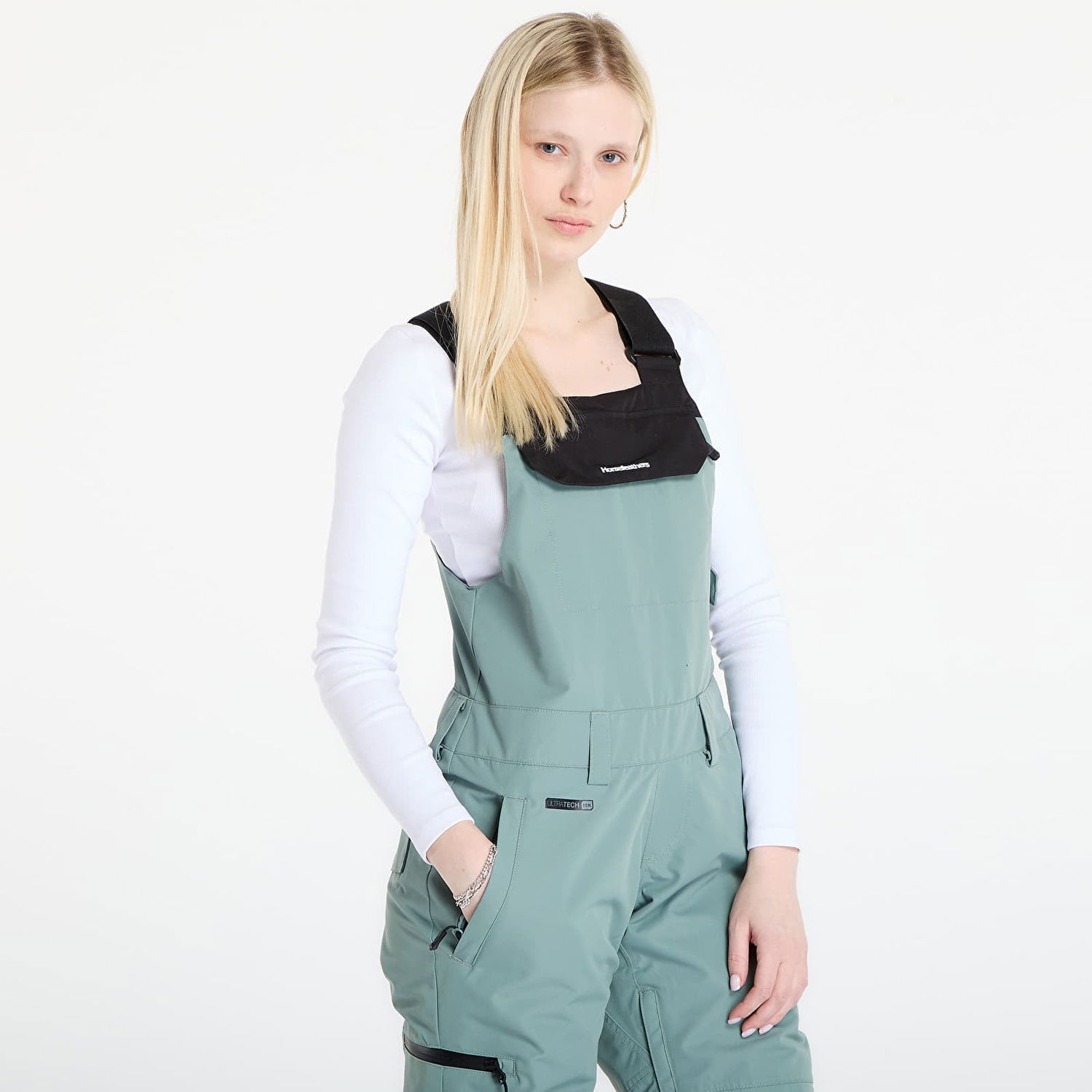 Панталони Horsefeathers Tilda Bib Pants Тюркоазено | OW234E, 1