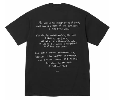Тениска Supreme Corteiz x Rules The World Tee Black Черно | FW23T58, 1