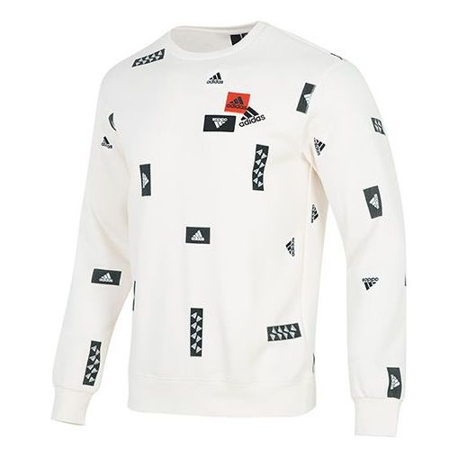 Пуловер adidas Originals AOP Crew Sweatshirt Бяло | HN8985
