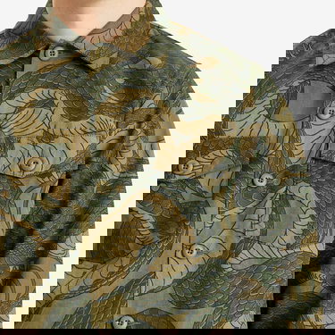 Риза Maharishi Maharishi Snakeskin Utility Overshirt, Size Large Зелено | 6037-GRN, 5