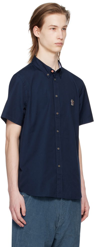 Риза Paul Smith PS Paul Smith Zebra Short Sleeve Shirt Тъмно синьо | M2R-285U-FZEBRA-48, 1