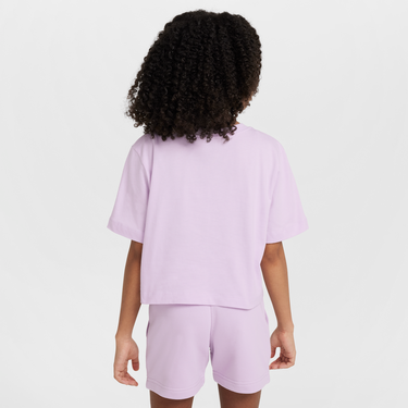Съкратен топ Nike Nike Sportswear Cropped T-Shirt Лилаво | FZ5548-537, 2
