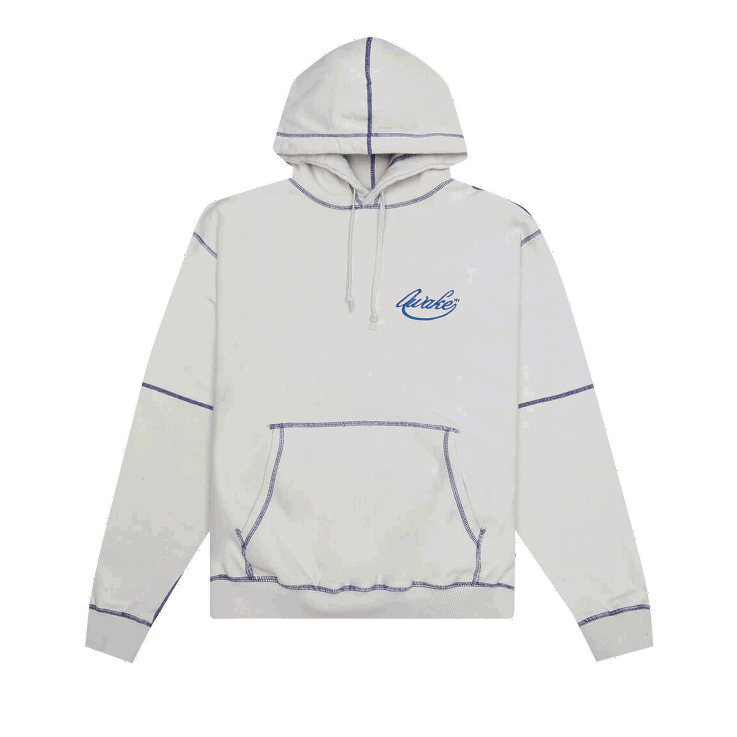 Суитчър Awake NY Contrast Stitch Script Logo Hoodie Бяло | AWK SP22 HD002 CREA, 0