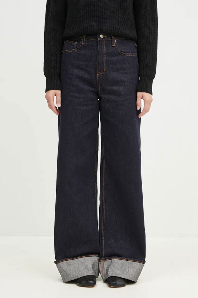 High Waist Cuff Jeans