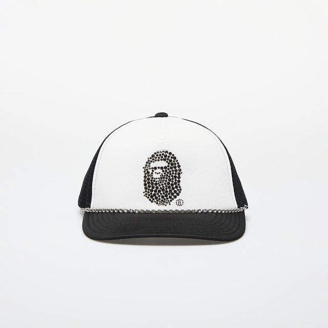 SWAROVSKI x Rhinestone Ape Head Mesh Cap M Black