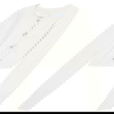 Пуловер CALVIN KLEIN Super Cropped Boucle Cardigan Бяло | J20J221966YBI, 0