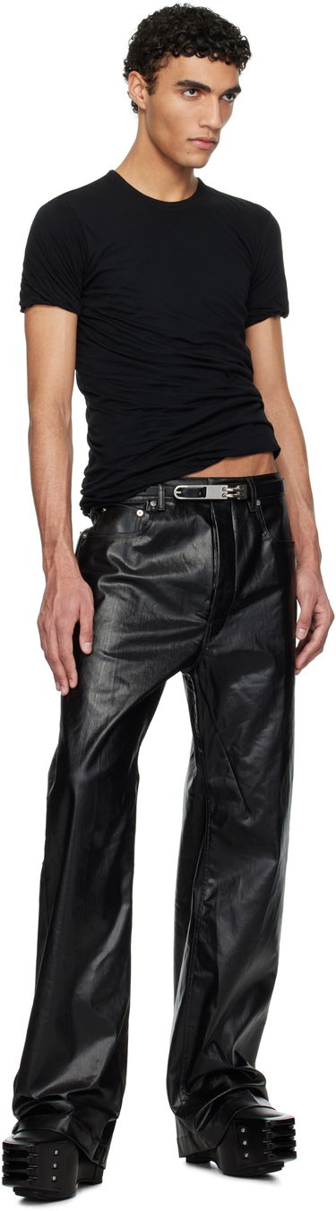 Тениска Rick Owens Rick Owens Porterville Double Short Sleeve T-Shirt Черно | RU01E5256 UC, 3