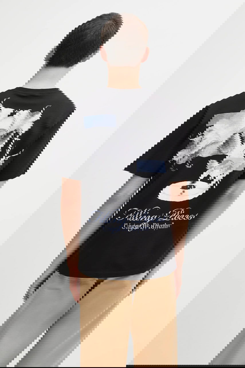 Тениска Filling Pieces Grammophone 'United By Rhythm' Graphic T-Shirt Черно | 422520500236, 0