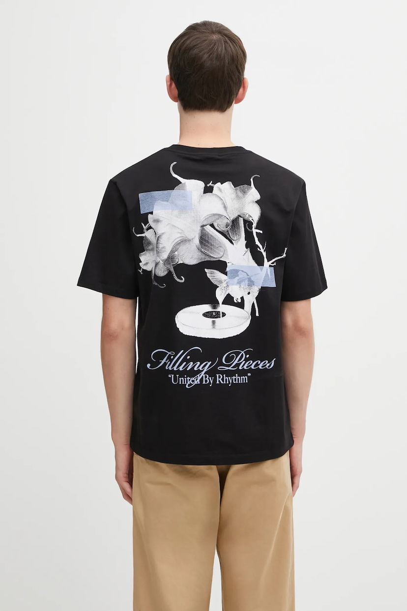 Тениска Filling Pieces Grammophone 'United By Rhythm' Graphic T-Shirt Черно | 422520500236