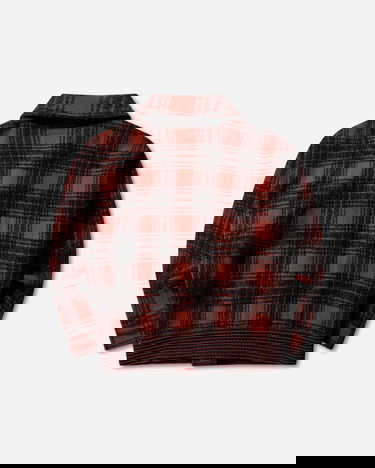 Яке Needles Wool Plaid Dolman Sleeve Logger Jacket Червено | RW185 RED, 2