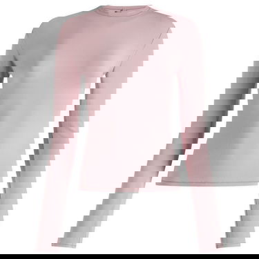 Пуловер SKIMS Cotton Jersey Long Sleeve T-Shirt Розово | AP-TSH-0647-DUSK, 1
