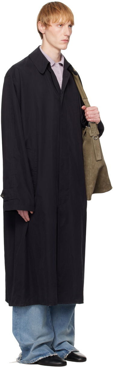 Палта Maison Margiela Black Peached Trench Coat Черно | S51AH0184 M35137, 4