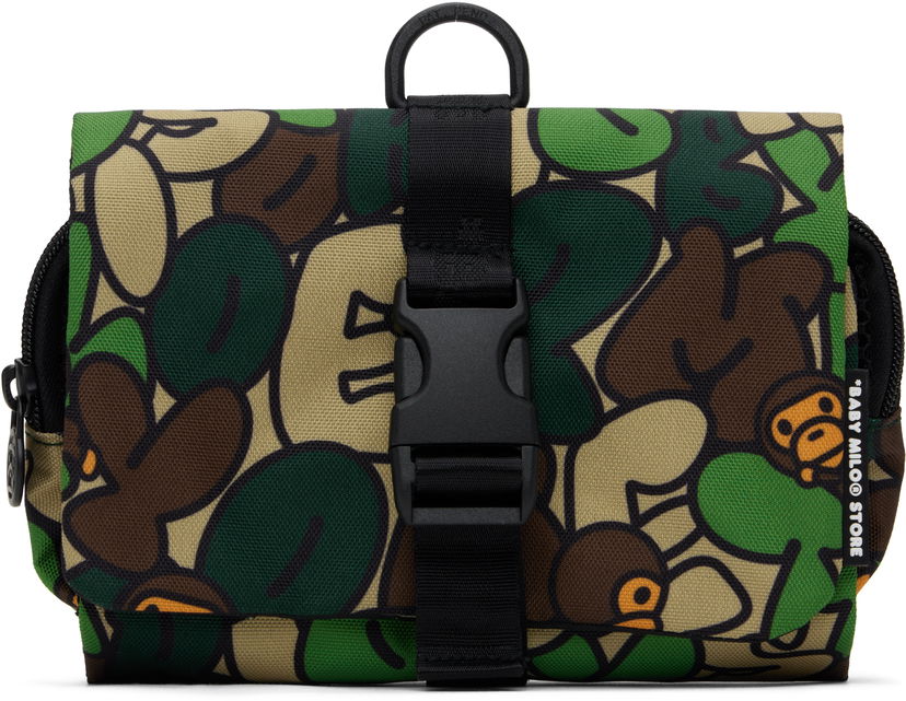 Чанта за пътуване BAPE Baby Milo Hanging Case Pouch Зелено | 0MXACW4052XXNGRA