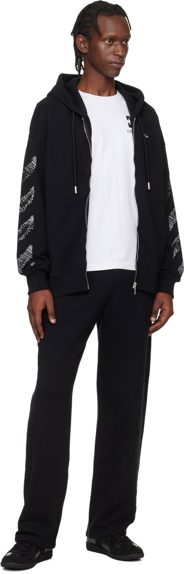 Спортни панталони Off-White Scribble Diag Sweatpants Черно | OMCH05AF25FLE0021001, 3