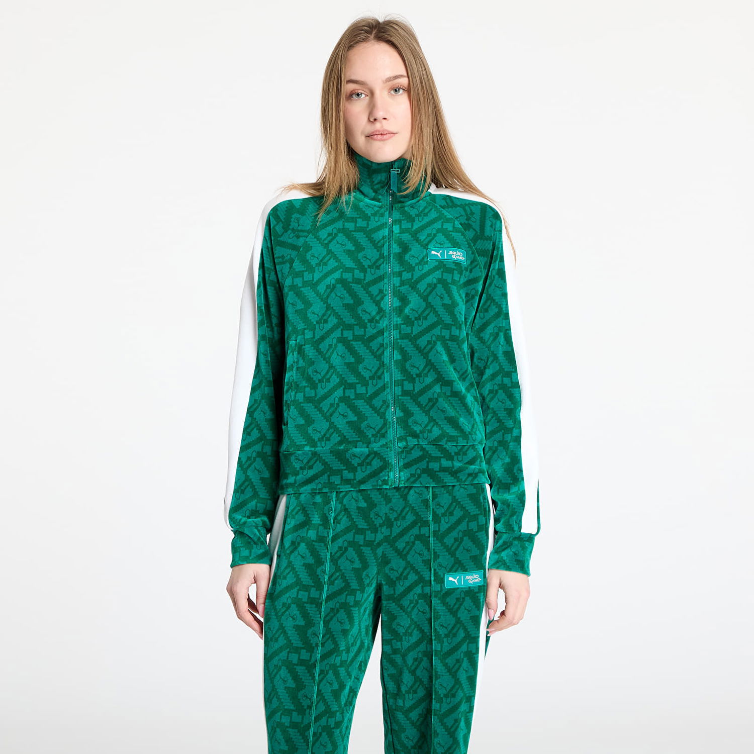 Суитчър Puma Squid Game x T7 Iconic Track Jacket Зелено | 62743286, 0