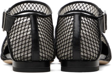 Пола Manolo Blahnik Manolo Blahnik Jatelah Mesh Ballerina Flats Черно | 424-1853, 1