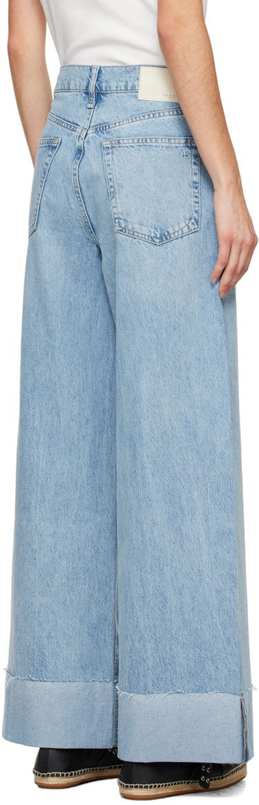 Дънки rag & bone Rag & Bone Sofie Wide Leg Jeans Синьо | WDD24S2993BOMA, 2