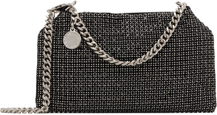 Дамска чанта Stella McCartney Stella McCartney Falabella Crystal Mesh Shoulder Bag Черно | 7B0101WP0413