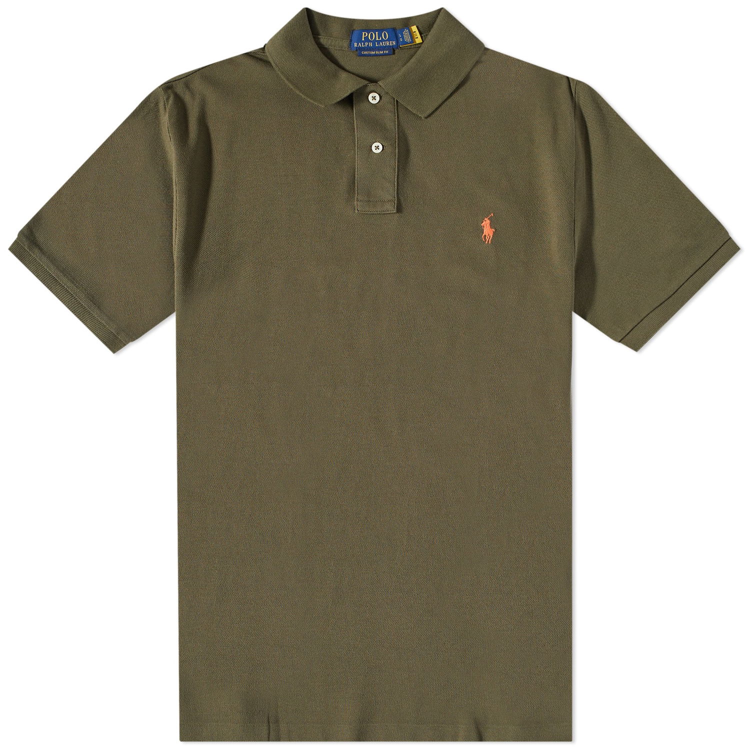 Поло тениска Polo by Ralph Lauren Cusotm Slim Fit Кафяво | 710782592014, 0