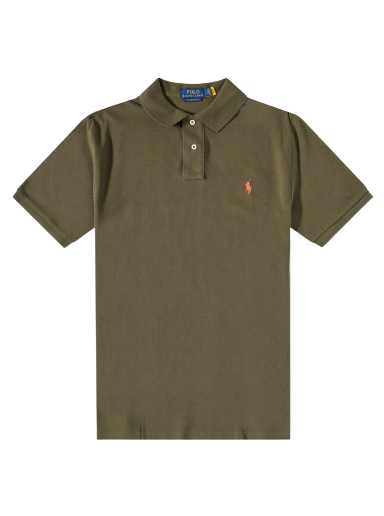 Поло тениска Polo by Ralph Lauren Cusotm Slim Fit Кафяво | 710782592014