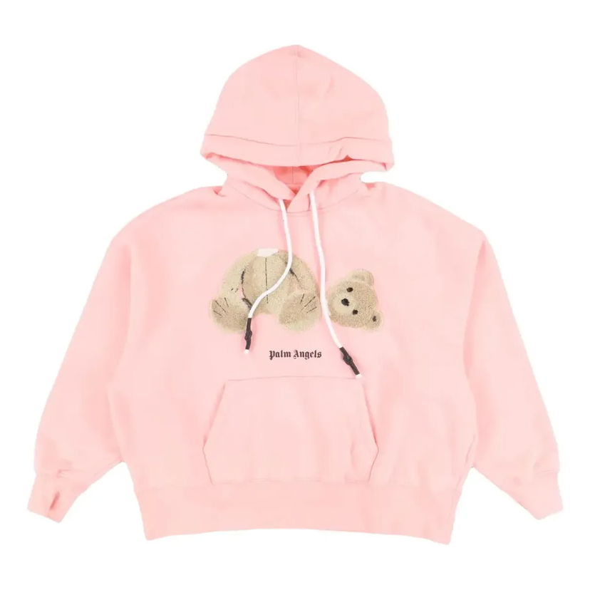 Суитчър Palm Angels Broken Bear Cotton Hoodie Розово | PWBB023F20FLE0033060