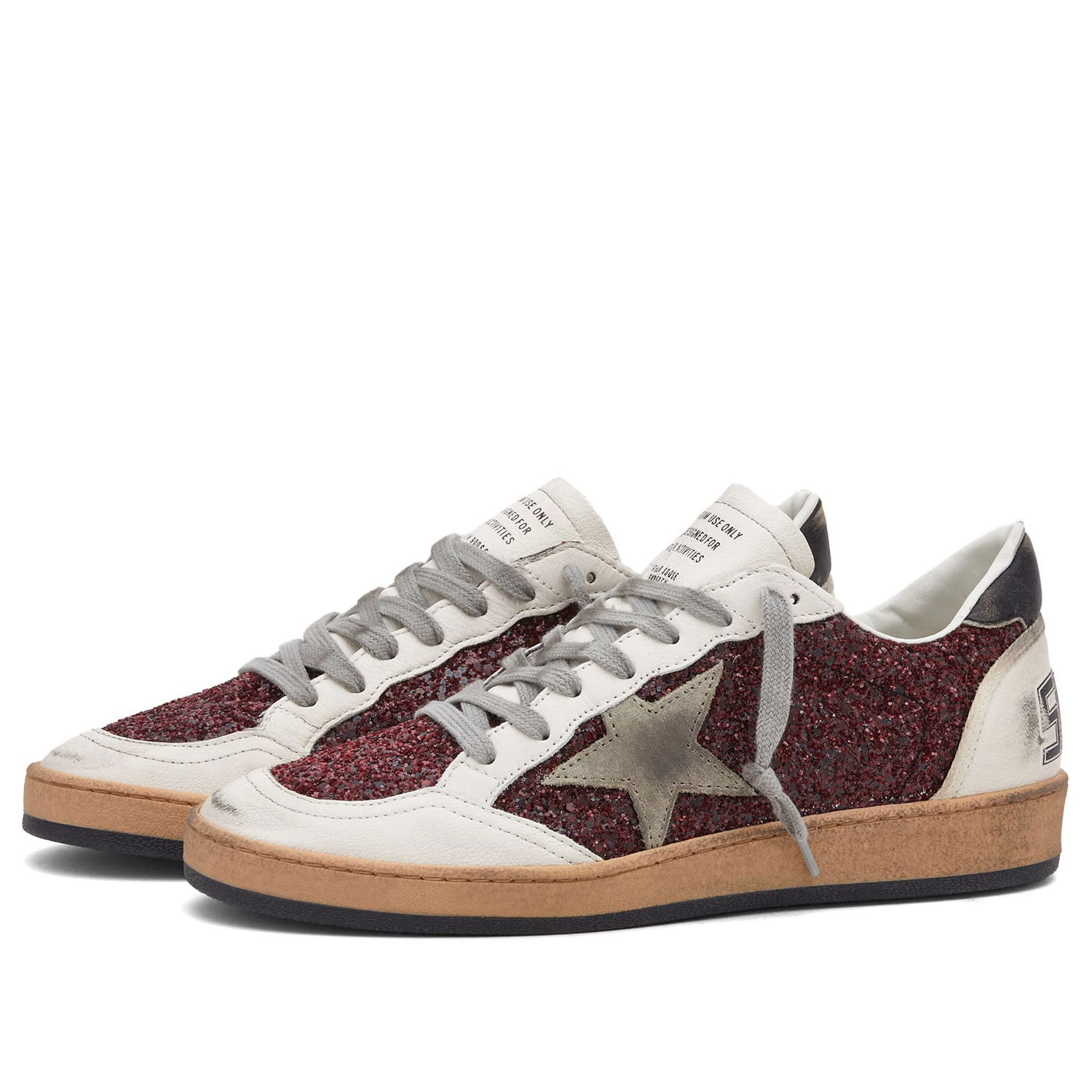 Кецове и обувки Golden Goose Ballstar Sneaker Бургунди | GWF00117-F006123-40495, 0