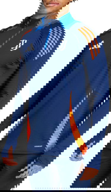 Суитчър adidas Originals Juventus Long-Sleeve Quarter-Zip AEROREADY Training Top Многоцветен | is5820, 0