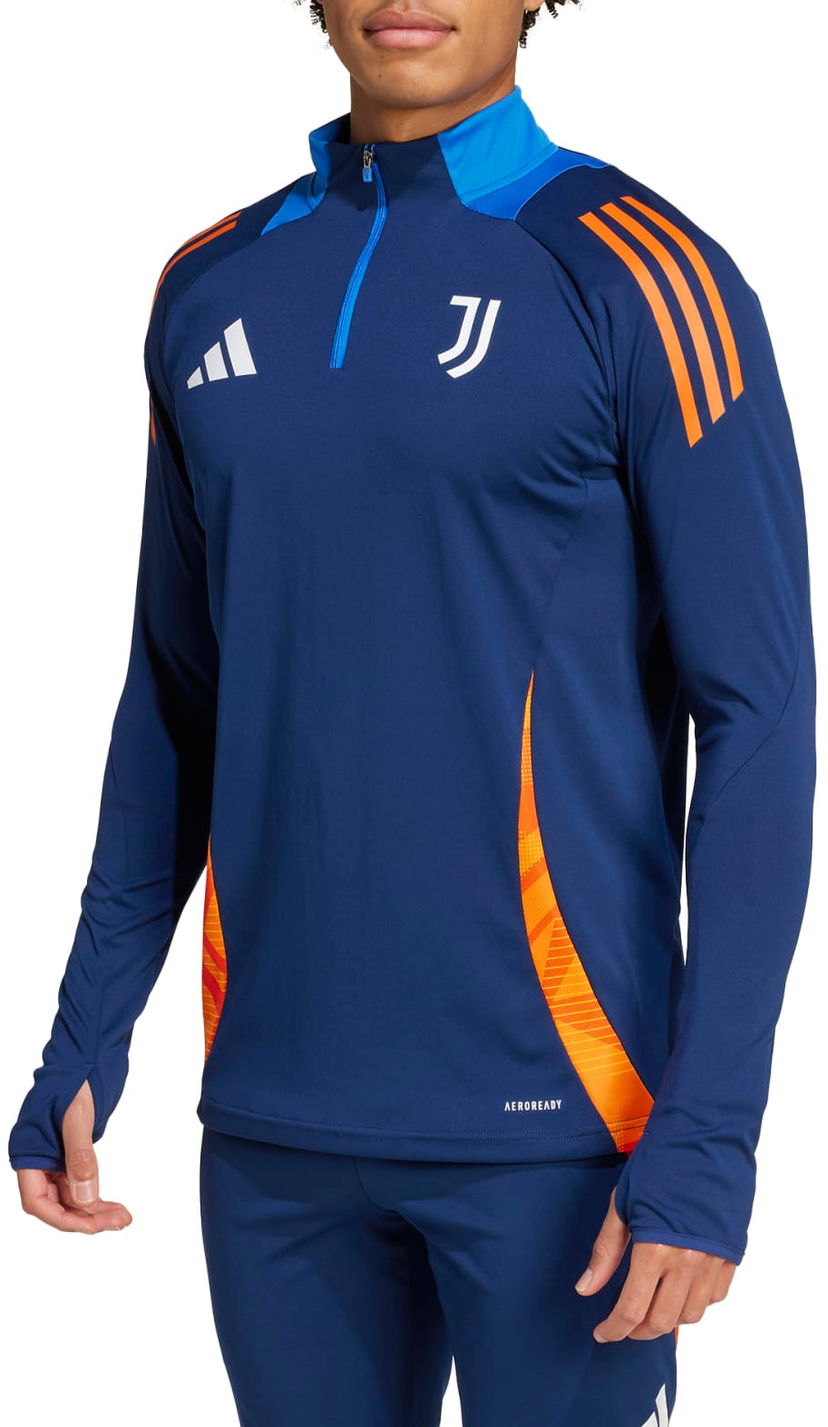 Суитчър adidas Originals Juventus Long-Sleeve Quarter-Zip AEROREADY Training Top Многоцветен | is5820