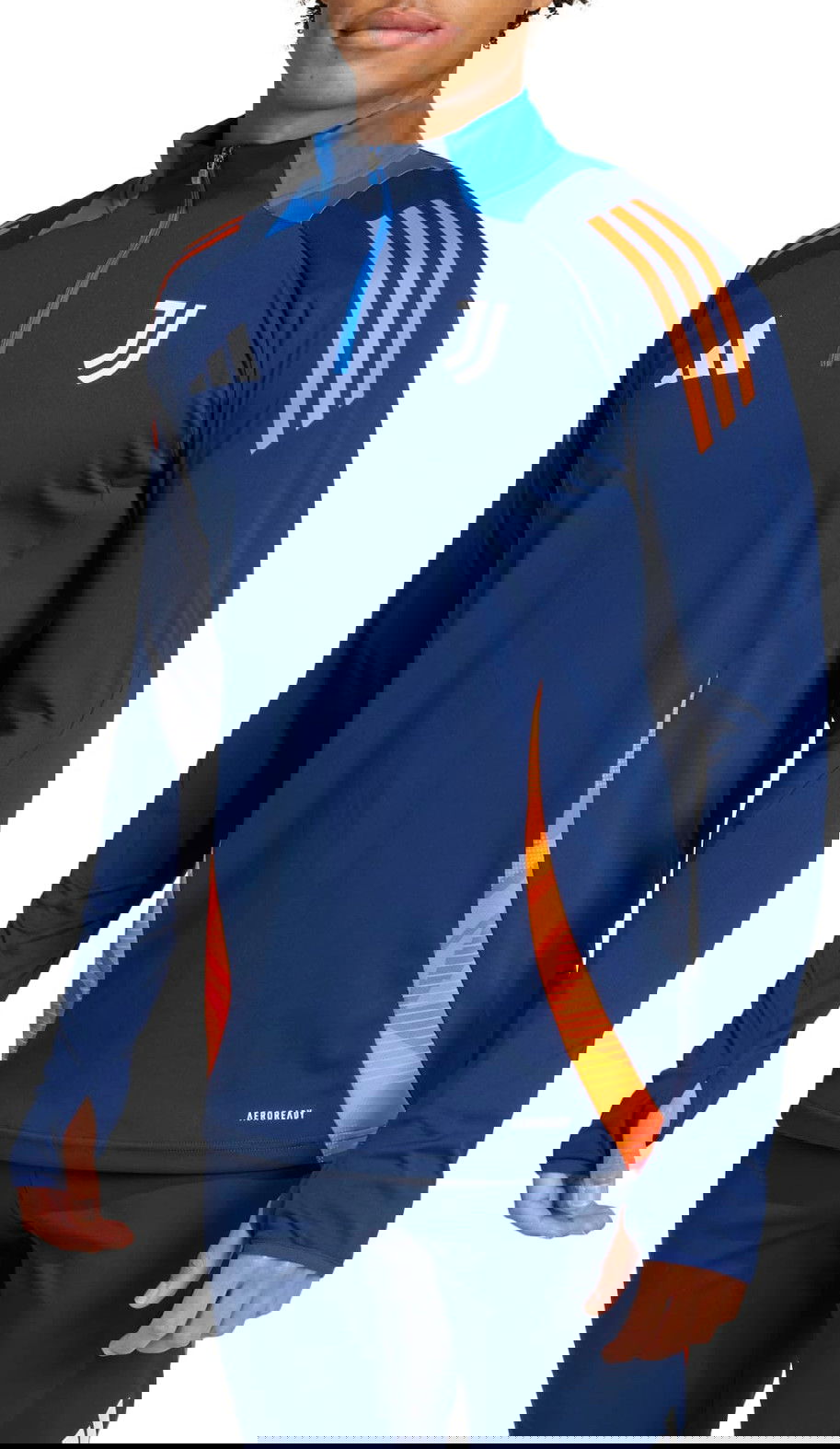 Суитчър adidas Originals Juventus Long-Sleeve Quarter-Zip AEROREADY Training Top Многоцветен | is5820, 0