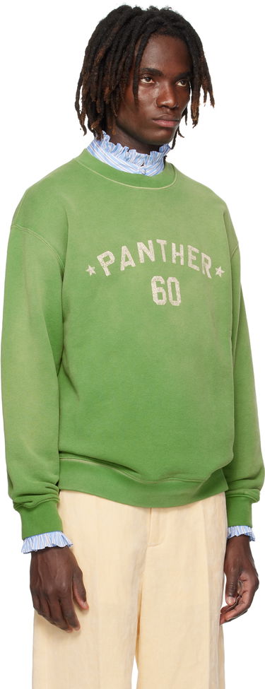 Суитчър Valentino Valentino 'Chez Valentino' Print Cotton Sweatshirt Зелено | 7V3MF29NAYH, 1