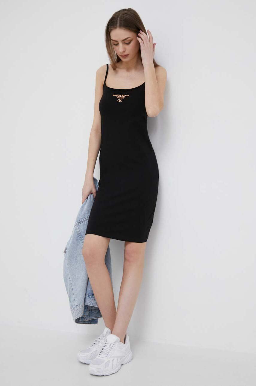 Pокля CALVIN KLEIN Slim Straps Dress Черно | J20J221406, 0
